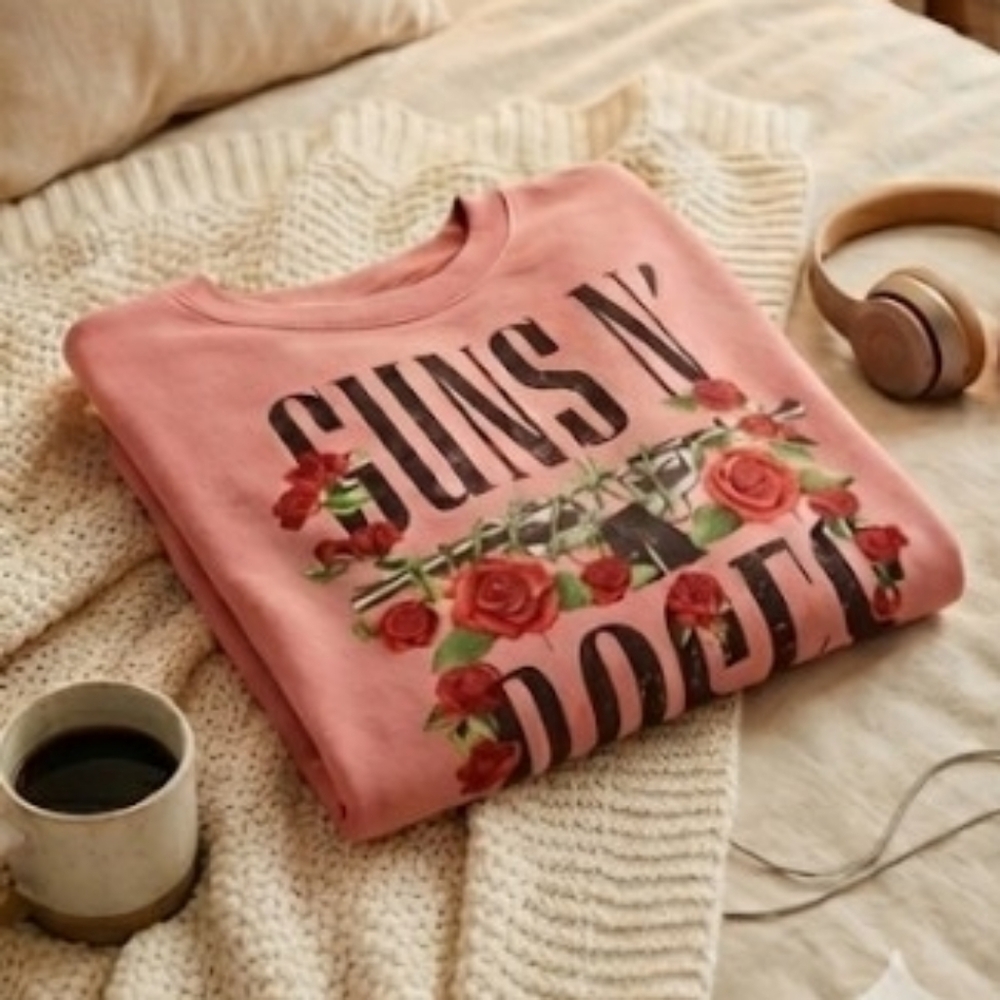 Vintage Original Retro 80's Guns & Roses Sweat Shirt must Have! Only 1 Available - Picture 3 of 3